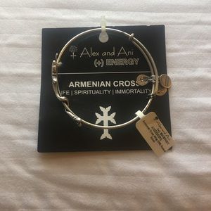 NWT Alex and Ani Armenian Cross bangle bracelet